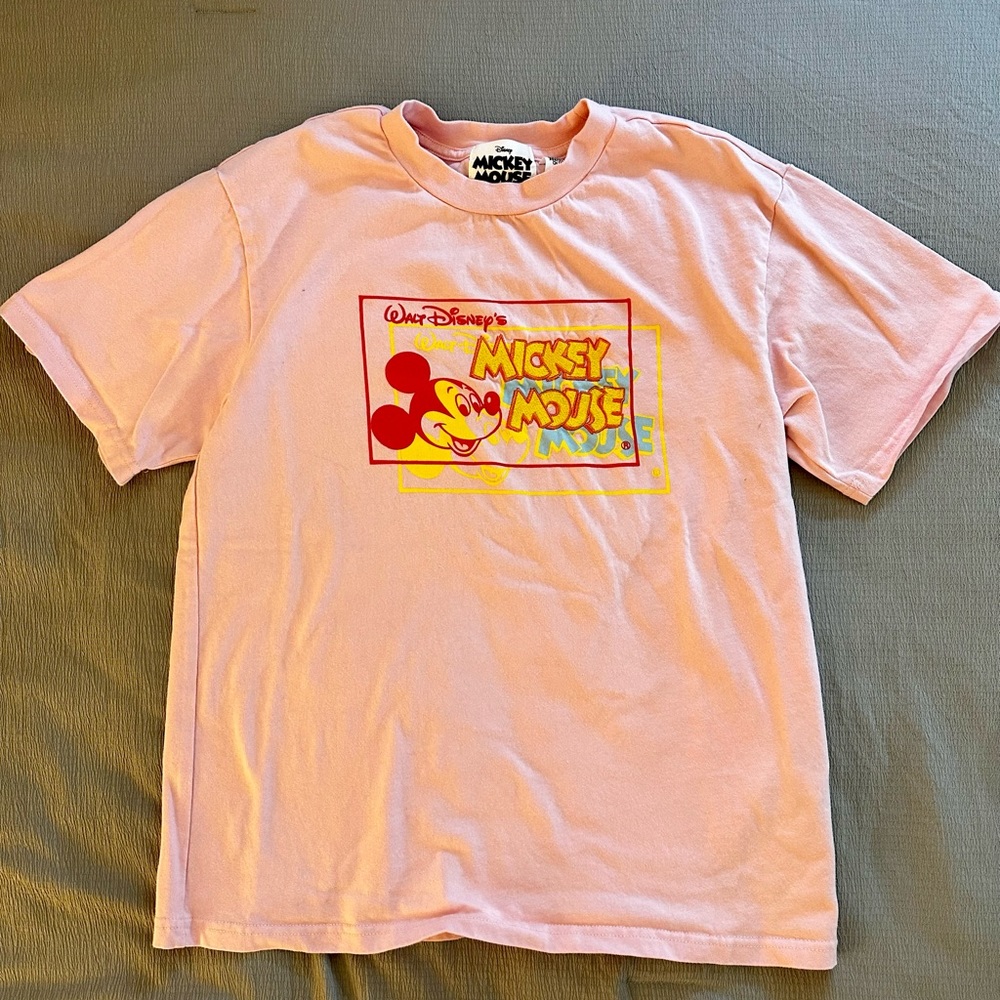 Embroidered Mickey Mouse Tee